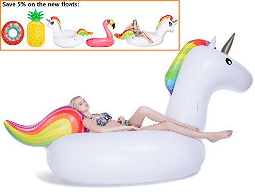 jasonwell giant inflatable unicorn pool float
