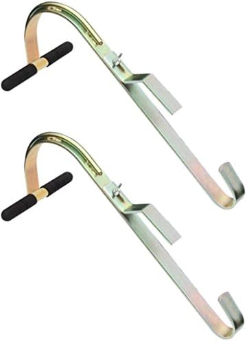 Roof Zone 65013 - Roof Hook Without Wheel - Ridge Roof Hook - Fits On Extension Ladder (2 Pack)
