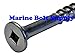 #6 Stainless Steel Square Drive Bugle Deck Screws, #17 Wood Cutting Point (Select Length & Quantity in Listing) - Marine Bolt Supply (#6 x 1-1/2 Pack of 100pcs)