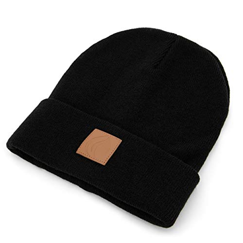 Occulto-Leatherpatch-Winter-Muetze-Beanie