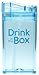 Precidio Design Drink in the Box Eco-Friendly Reusable Drink and Juice Box Container, 8oz (Blue)