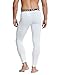 Baleaf Men's Thermal Compression Baselayer Pants Leggings White/Gray Size L