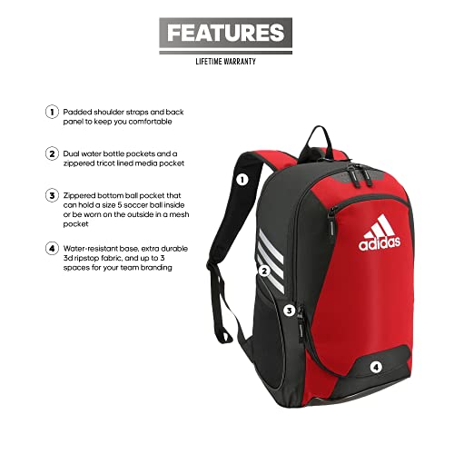 adidas stadium ii backpack red