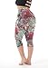 ZERDOCEAN Women's Plus Size Lightweight Printed Capri Leggings style-003 3X