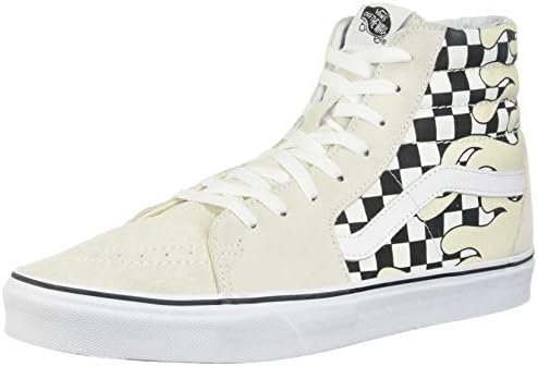 vans sk8 hi checker flame