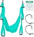 Aerial Yoga Swing - Ultra Strong Antigravity Yoga Hammock/Trapeze/Sling for Air Yoga Inversion Exercises - 2 Extensions Straps Included (Turquoise) primary