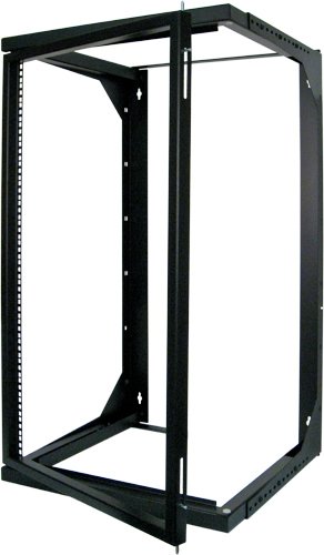 20U Open Wall Mount Frame Rack with Hinge