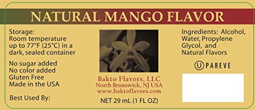 Bakto Flavors Natural Mango Extract, (1FL OZ) Pack of 3