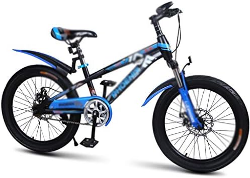 折り畳み自転車 学生自転車シングルスピードマウンテンバイクの少年の自転車女の子の自転車18インチ 高炭素鋼のフレーム 機械式ダブルディスクブレーキ おりたたみじてんしゃ Color Blue Size 18inches Modernzeg Hu