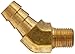 Anderson Metals Brass Hose Fitting, 45 Degree Elbow, 3/8