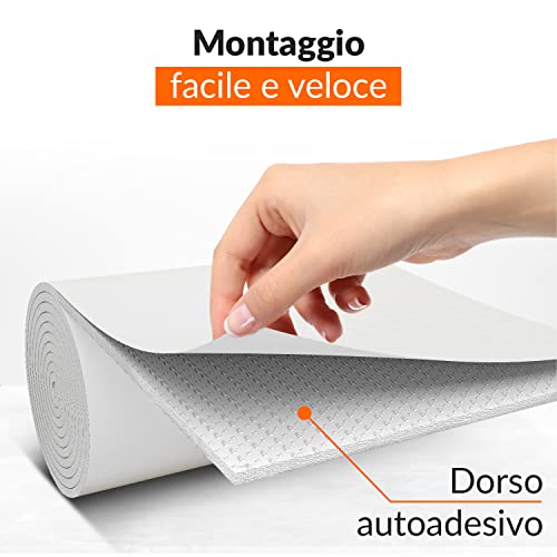 Upgrade4cars White Garage Car Wall Bumper | 2 x Adhesive Foam Panel Door Protector | Bumper Protection