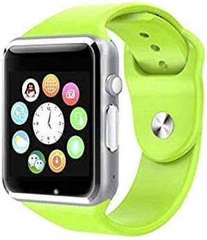 Haau A1 Unisex Bluetooth Smart Watch for Men Boys Girls Women Compatible with All Samsung Xiaomi Lenovo Oppo Android iOS Apple iPhone Mobile Phones (Green)
