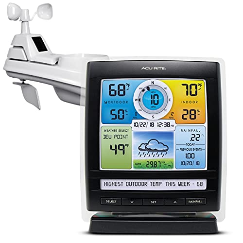 AcuRite Iris (5-in-1) Indoor/Outdoor Wireless Weather Station for Indoor and Outdoor Temperature