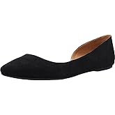 WILD PAIR Womens Black Side Cutout Padded Mabel Almond Toe Slip On Ballet Flats 6.5 M