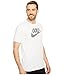 NIKE Men's Dry Short Sleeve Lockup Golf Tee, White/Black, Large