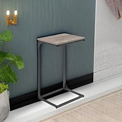 VASAGLE C-Shaped End Table, Side Table for