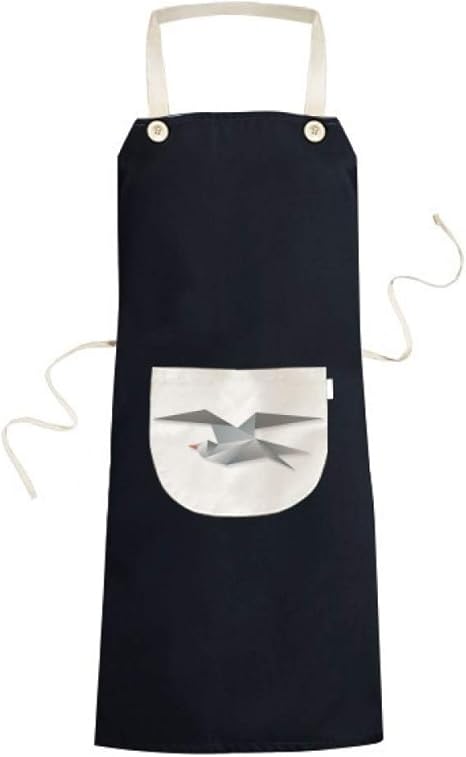 Amazon Diythinker 幾何学模様 抽象画 カラス 折り紙 エプロン ビブ サロン 料理 ベーキング キッチン ポケット ピナフォア エプロン オンライン通販