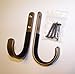 New Wall Mount Gun Rack Rifle Shotgun Hanger Felt Lined Hand Made Hooks Storage Bronze Finish