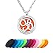Third Time Charm B Letter Monogram Initial Necklace Aromatherapy Essential Oil Diffuser Necklaces Pendant,12 Refill Pads