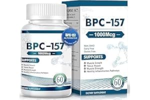 BPC 157 Peptide Capsules - 1000mcg, BPC-157 Supplement Muscle Recovery & Joint Health | Gluten Free & Non-GMO Supplement