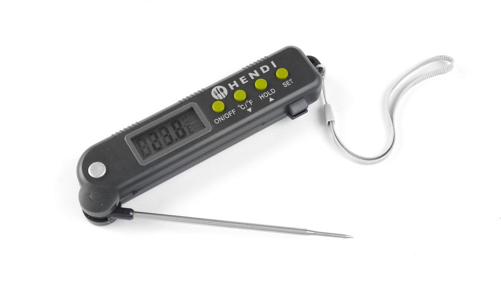 HENDI Thermometer with foldable probe, 160x40x(H)25 mm
