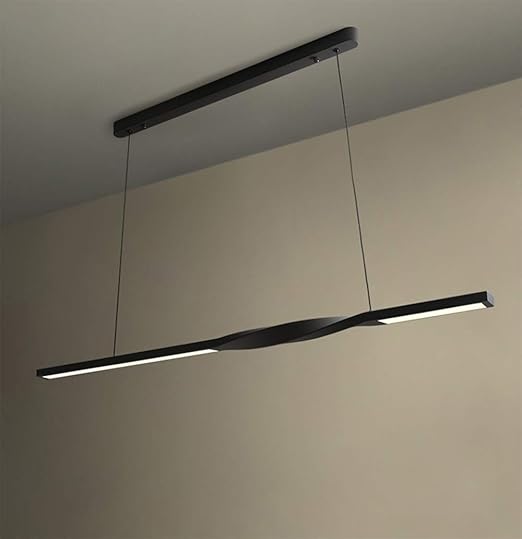 moderno led alargado lampara colgante