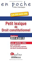 Petit lexique de droit constitutionnel