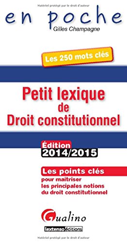 Petit lexique de droit constitutionnel