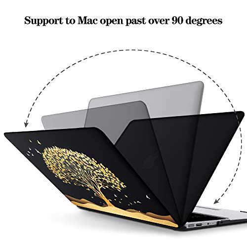 MacBook Pro 15 Inch Case 2012-2015 Release A1398, AKIT Tree Pattern Soft Touch Hard Case Shell Cover for Apple MacBook Pro with Retina Display - Golden Tree - Thumbnail 7