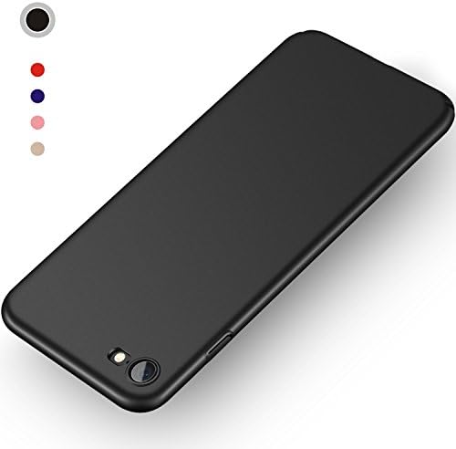 iPhone 7 Case, iPhone 8 Case, Aollop Shockproof Slim Fit Shell Hard Plastic Full Protective Anti-Scratch Resistant Cover Case for iPhone 7 (2016) / iPhone 8 (2017)- Black