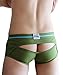 sandbank Men's Sexy Lingerie Bulge Pouch Open Crotchless Boxer Briefs Underwear (US L = Asian Tag 2XL, 4 Pack-Mix Color#1)