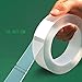Nano Tape Roll Double Sided Adhesive Tape 16.5 FT Traceless Washable Nano Tape,Multipurpose Wall Tape Adhesive Strips Removable Transparent Tape for Home Wall Room Office Decor Phones Pictures House