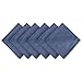 DII Solid Napkin Set Collection, 20x20, Denim, 6 Piece