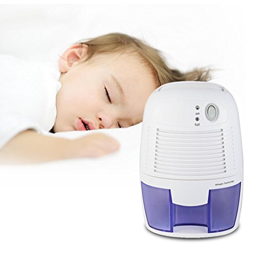 Electric Mini Dehumidifier, 2200 Cubic Feet, Compact and Portable for Damp Air, Mold, Moisture in Home, Kitchen, Bedroom, Basement, Caravan, Office, Garage (White) - Thumbnail 7
