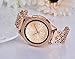 VIGOSS Metal Bracelet Compatible with Galaxy Watch 42mm Bands/Active 40mm Band Rose Gold Women 20mm Stainless Steel Jewelry Bangle for Samsung Galaxy Watch 42mm R810/Galaxy Watch Active 40mm R500
