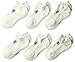 Under Armour Youth Cotton No Show Socks, Multipairs, White/Gray (6 Pairs), X-Small