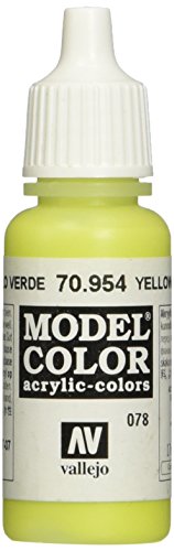 Vallejo Yellow Green Model Color 2 Paint, 17ml
