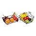 Birsppy mcyiqihai Linkfu 2 Tier Fruit/Bread Basket Removable Screwless Metal Storage Basket Rack for Snack, Bread, Fruit, Vegetables, Counter, Table, Kitchen and Home - Black