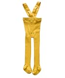 Beide Baby Girls High Waist Tights Overall to Protect Belly Button Cotton Solid Leggings(light yellow,0-12m)