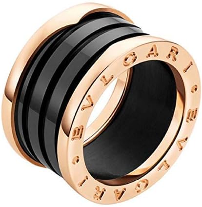 Scarlett Women's/Men Fashion Ring; Bvlgari, Porcelain Rose 18K Gold Four-Ring