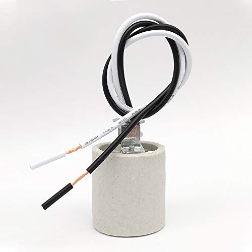 E26 Socket, Ceramic Standard Medium Screw Socket, E26 E27 Bulb Lamp Holder, E26 Light Socket