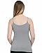 Kindred Bravely Simply Sublime Maternity & Nursing Tank with Built-in Bra (Grey, Medium)