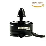 HOBBYMATE 2204 2300KV CW Brushless Motor Black Cap Motor For Mini 180, 210, 220, 250 RC Multirotor Quadcopter Drone (Pack of 1 )