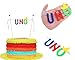 Uno Party Decorations For 1st Birthday - The Party Surprise Include Uno Hat,Uno Banner,Uno Cake Topper - Uno Birthday Decorations For Photo Booth Props - Best Uno Party Supplies For Baby