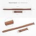 WAfeel Compatible for Iwatch Band 38/42mm Leather Double Tour iwatch Strap Replacement Band with Stainless Steel Adpter Clasp for iPhone Watch Series 3/2 /1,Sport Edition,Men Women(Brown,38mm)
