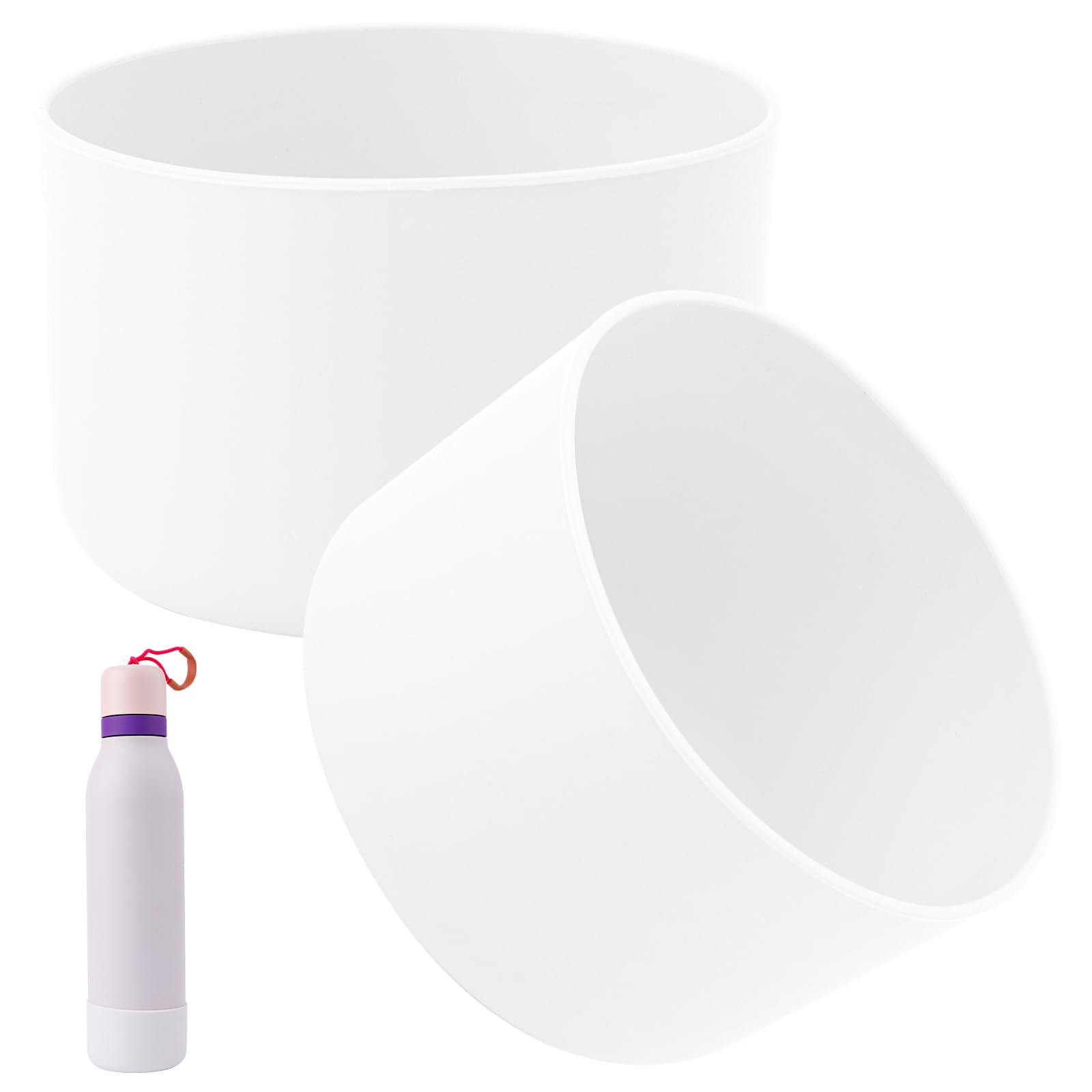 Gosknor Silicone Boot for Owala, 2.95 Inch Diameter Bottle Sleeve Anti-Slip Bottom Protective Cover Flip Water Bottle Accessories Compatible with Freesip 24 oz