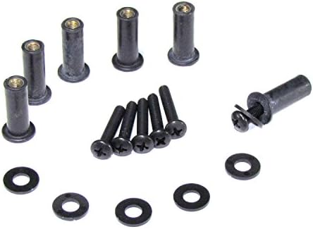 Bike Boltz Harley Road Glide Upgraded Windscreen Bolt Kit - Includes All Hardware for Windscreen Installation Multiple Colors and Quantities Available (6 Sets, Black Stainless Steel)