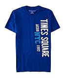 Aeropostale Men's Nyc 1987 Times Square Logo Graphic T Shirt Xl Spirit Blue