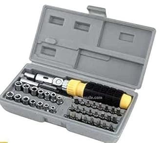 Mix Cart 41 in 1 Tool Kit with Foldable Screwdriver and Socket Set