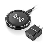 Anker Wireless Charging Pad PowerPort Qi With 12W Wall Charger for Galaxy Note 5, S7/S7 edge/S6/S6 edge/S6 edge+, Nexus 4/5/6/7, LG G3 and Other Qi-Enabled Devices